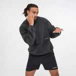 Felpa Boxraw Sparring Club Oversize Nero-Combat Arena