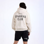 Felpa Boxraw Sparring Club Oversize con cappuccio Beige-Combat Arena