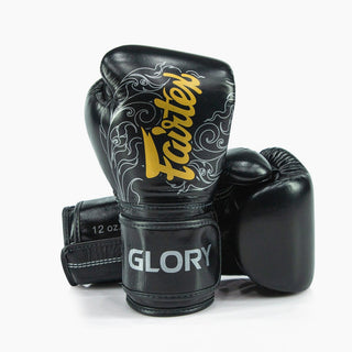 Boxhandschuhe Fairtex x Glory BGVG3 Schwarz-Silber