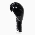 Boxhandschuhe Cleto Reyes Professionelle CB2 Schwarz-Silber mit Schnürsenkeln