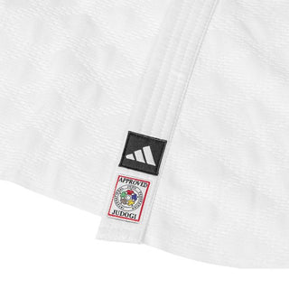 Weißer Judogi Adidas J730 Champion III IJF Slimfit