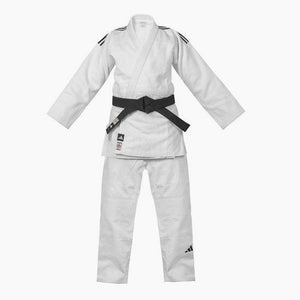Weißer Judogi Adidas J730 Champion III IJF Slimfit