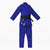 Blauer Judogi Adidas J730 Champion III IJF schlanke Streifen Italien