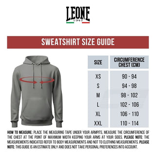Sweatshirt Leone Logo Wacs mit Kapuze ABX136