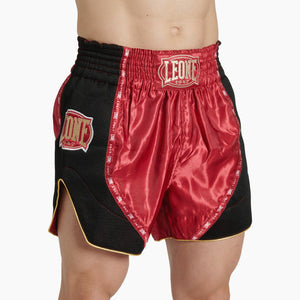 Pantaloncini kick-thai Leone Classic AB881 Rosso-Combat Arena