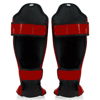 Schienbeinschoner Fairtex Wettbewerb SP5 mit Fußstützen Rot