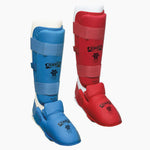 Schienbeinschoner Karate Kumite Itaki mit Fußschutz FIJLKAM Art.413FIJ