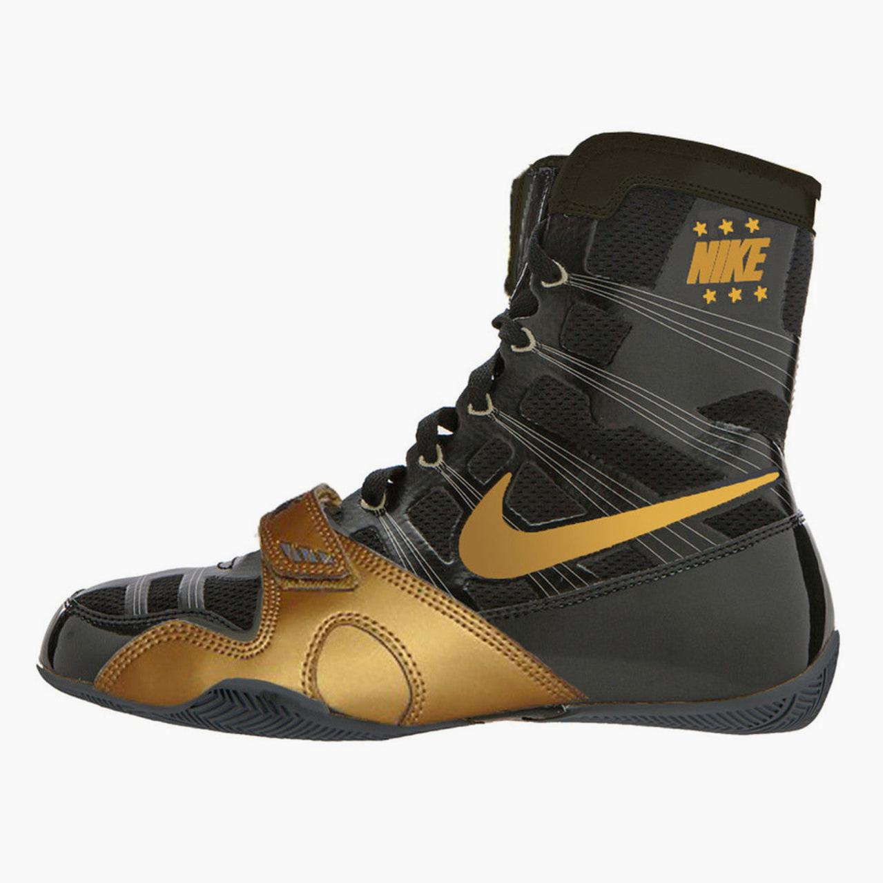 Boxschuhe Nike Hyperko Schwarz Gold CombatArena de Combat Arena boxschuhe-nike-hyperko-schwarz-gold-combatarena-de-combat-arena