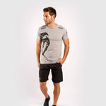 T-shirt aus Baumwolle Venum Giant Grau-Schwarz