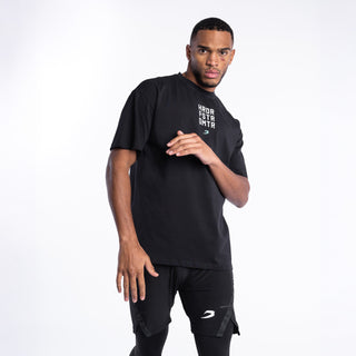 T-shirt Boxraw HRDR FSTR SMTR Oversize Schwarz