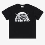 T-shirt oversize Manto Treasure Zone Schwarz