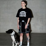 T-shirt oversize Manto Treasure Zone Schwarz