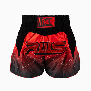 Shorts kick-thai RWS x Venum 2.0 Schwarz-Rot 