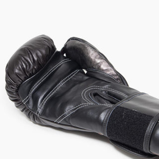 Boxhandschuhe Di Nardo mit Klettverschluss 16 Oz Braun-schwarz-silber 