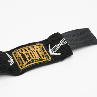 Bendaggi fasce mani 3,5mt Leone IUTER Barbed Wire AB705IU Nero-Combat Arena