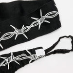 Bendaggi fasce mani 3,5mt Leone IUTER Barbed Wire AB705IU Nero-Combat Arena