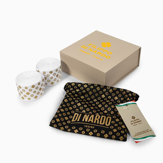 Boxbandagen Di Nardo 5 m Weiß-Gold 