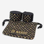 Boxbandagen Di Nardo 5 m Schwarz-Gold 