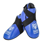 Fußschützer Punkt Fighting Masters WAKO Blau 