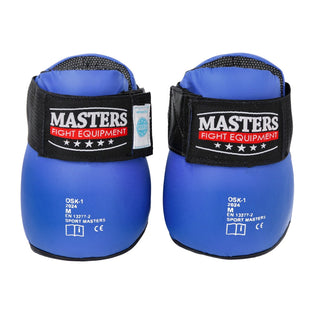 Fußschützer Punkt Fighting Masters WAKO Blau 