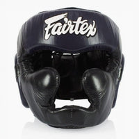 Kopfschutz Fairtex Diagonal Vision Sparring HG13 Schwarz-Blau 
