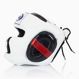 Kopfschutz Fairtex Super Sparring HG10 Weiß 