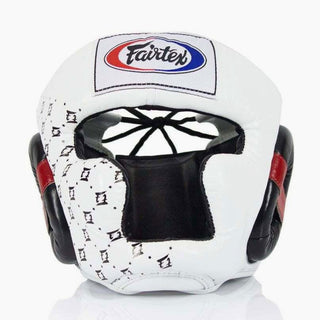 Kopfschutz Fairtex Super Sparring HG10 Weiß 
