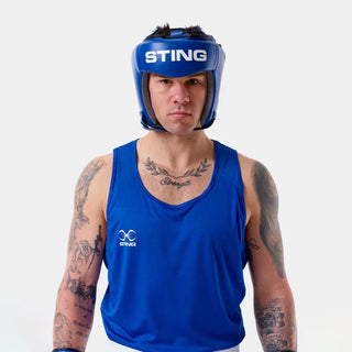 Kopfschutz Sting Competition Genehmigt World Boxing Blau 