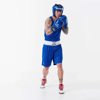 Kopfschutz Sting Competition Genehmigt World Boxing Blau 