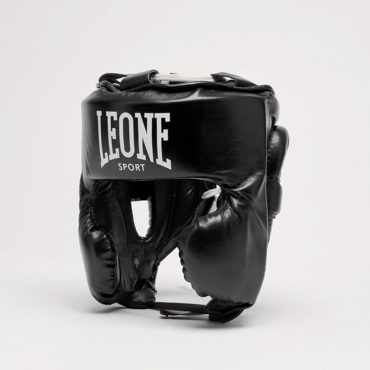 Kopfschutz Leone Sport Augusto Classico Schwarz mit Wangenschutz 