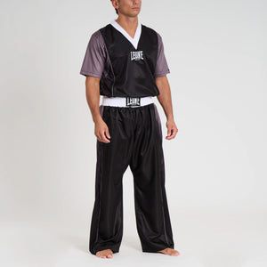 Semi-Contact-Kleidung Point Fighting WAKO Leone AB991 Schwarz-Combat Arena
