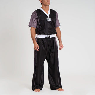 Semi-Contact-Kleidung Point Fighting WAKO Leone AB991 Schwarz-Combat Arena