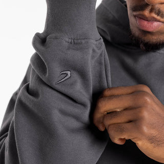 Sweatshirt Boxraw We Don't Play Boxing oversize mit Kapuze Grau-rosa-Combat Arena