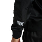 Sweatshirt Leone Logo Wacs mit Kapuze ABX127 Schwarz 