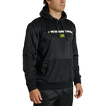 Sweatshirt Leone Logo Wacs mit Kapuze ABX127 Schwarz 