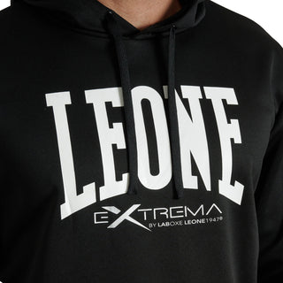 Sweatshirt Leone Logo mit Kapuze ABX119 Schwarz 
