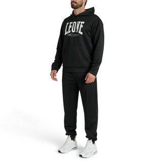 Sweatshirt Leone Logo mit Kapuze ABX119 Schwarz 