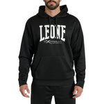 Sweatshirt Leone Logo mit Kapuze ABX119 Schwarz 
