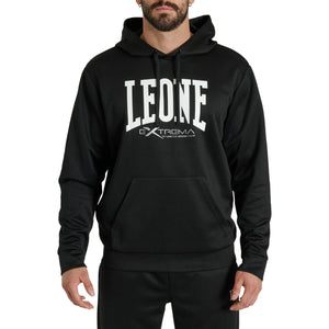 Sweatshirt Leone Logo mit Kapuze ABX119 Schwarz 
