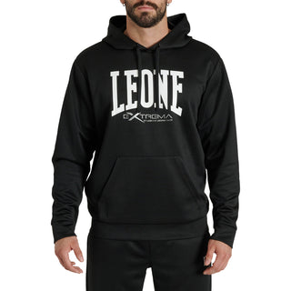 Sweatshirt Leone Logo mit Kapuze ABX119 Schwarz 
