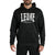 Sweatshirt Leone Logo mit Kapuze ABX119 Schwarz 