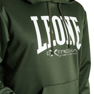 Sweatshirt Leone Logo mit Kapuze ABX119 Grün 