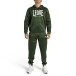 Sweatshirt Leone Logo mit Kapuze ABX119 Grün 
