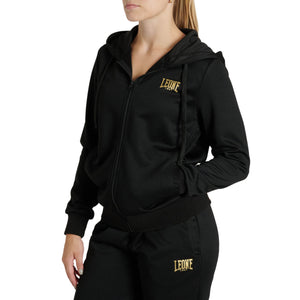 Damen Sweatshirt Leone DNA mit Kapuze und Reißverschluss ABX730 