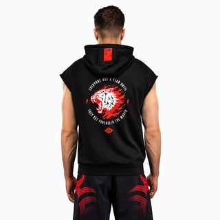 Felpa smanicata Venum x Mike Tyson Tiger con cappuccio Nero-Combat Arena