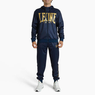 Sweatshirt Leone DNA mit Kapuze ABX721 Blau 