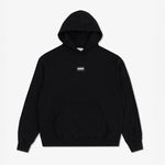 Sweatshirt Manto Label 25 Oversize mit Kapuze Schwarz 