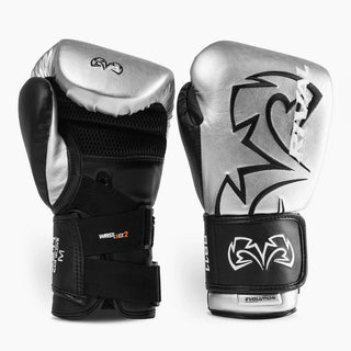 Boxsack-Handschuhe Rival RB11 Evolution Silber-Combat Arena