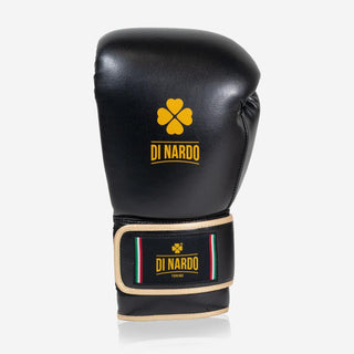 Boxhandschuhe Di Nardo Undercover mit Klettverschluss Schwarz-gold-Combat Arena