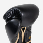 Boxhandschuhe Di Nardo Undercover mit Klettverschluss Schwarz-gold-Combat Arena